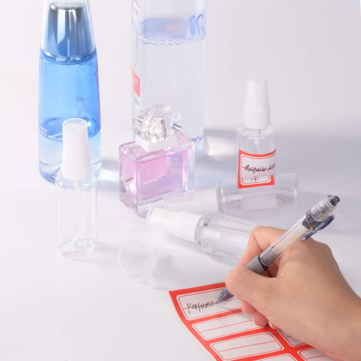 Travel Mini Spray Bottles 1oz/30ml Fine Mist Refillable Plastic Set