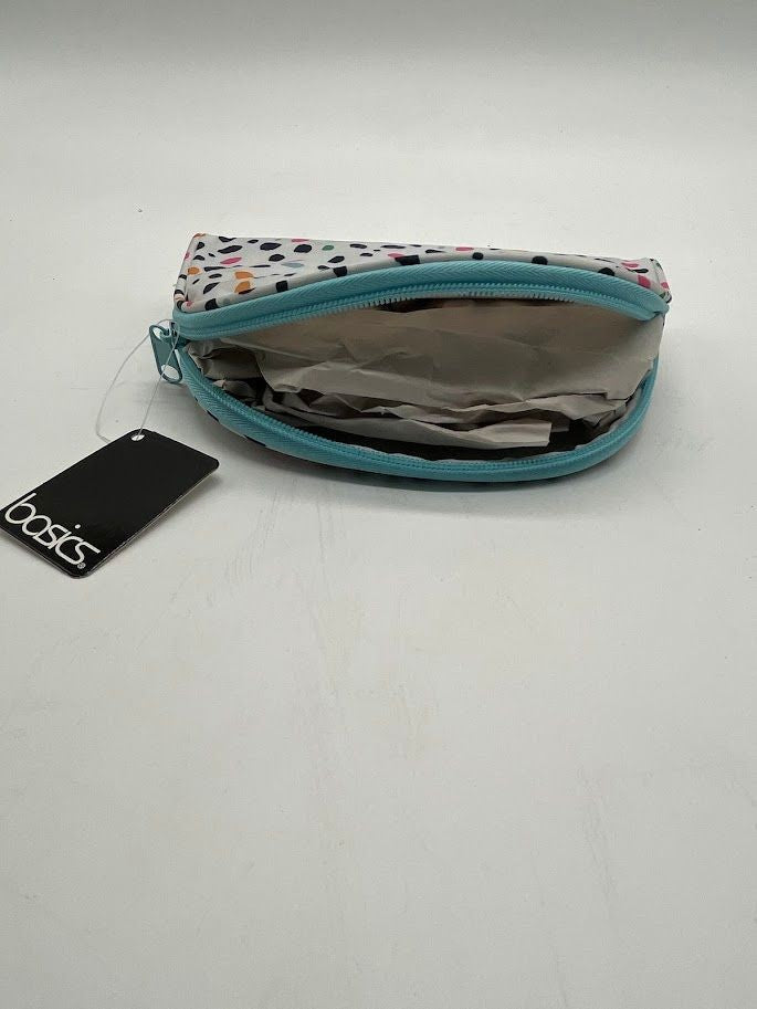 Women's Travel Cosmetic Bag with Multicolor Dot Print, 7-inch Toiletry Organizer