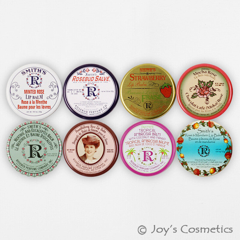 Rosebud Lip Balm Set - Pick 3 Scented Tin Moisturizers & Gloss