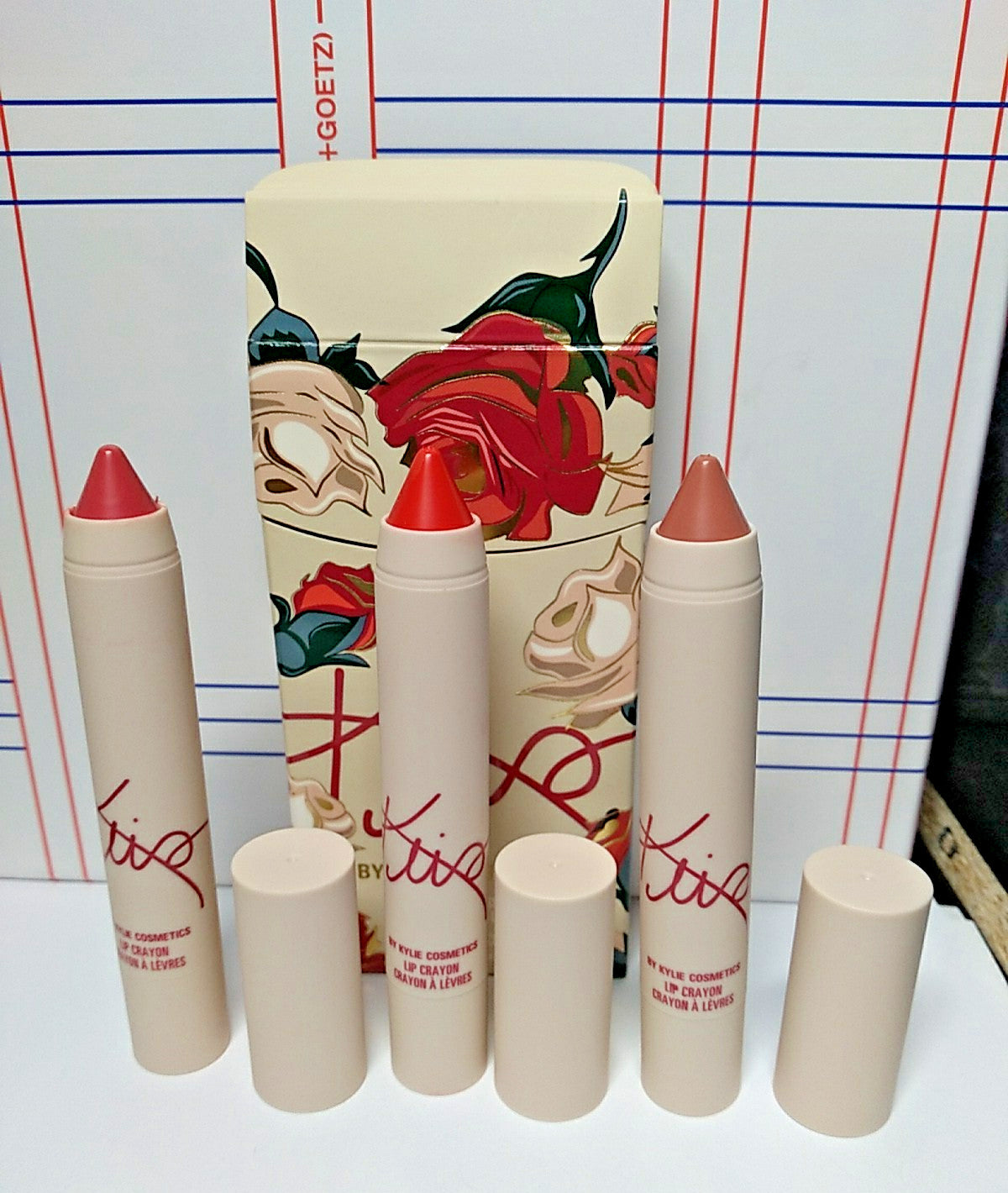 Lip Crayon Set 3-Pack by Kylie Jenner Kris – 0.11 oz Each