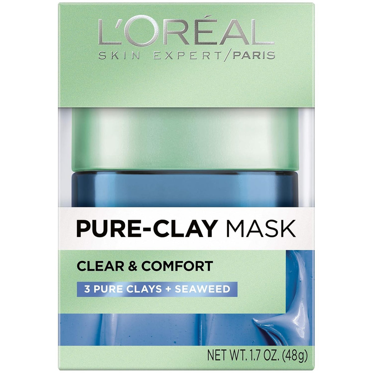 Pure Clay Face Mask with Seaweed, 1.7oz
