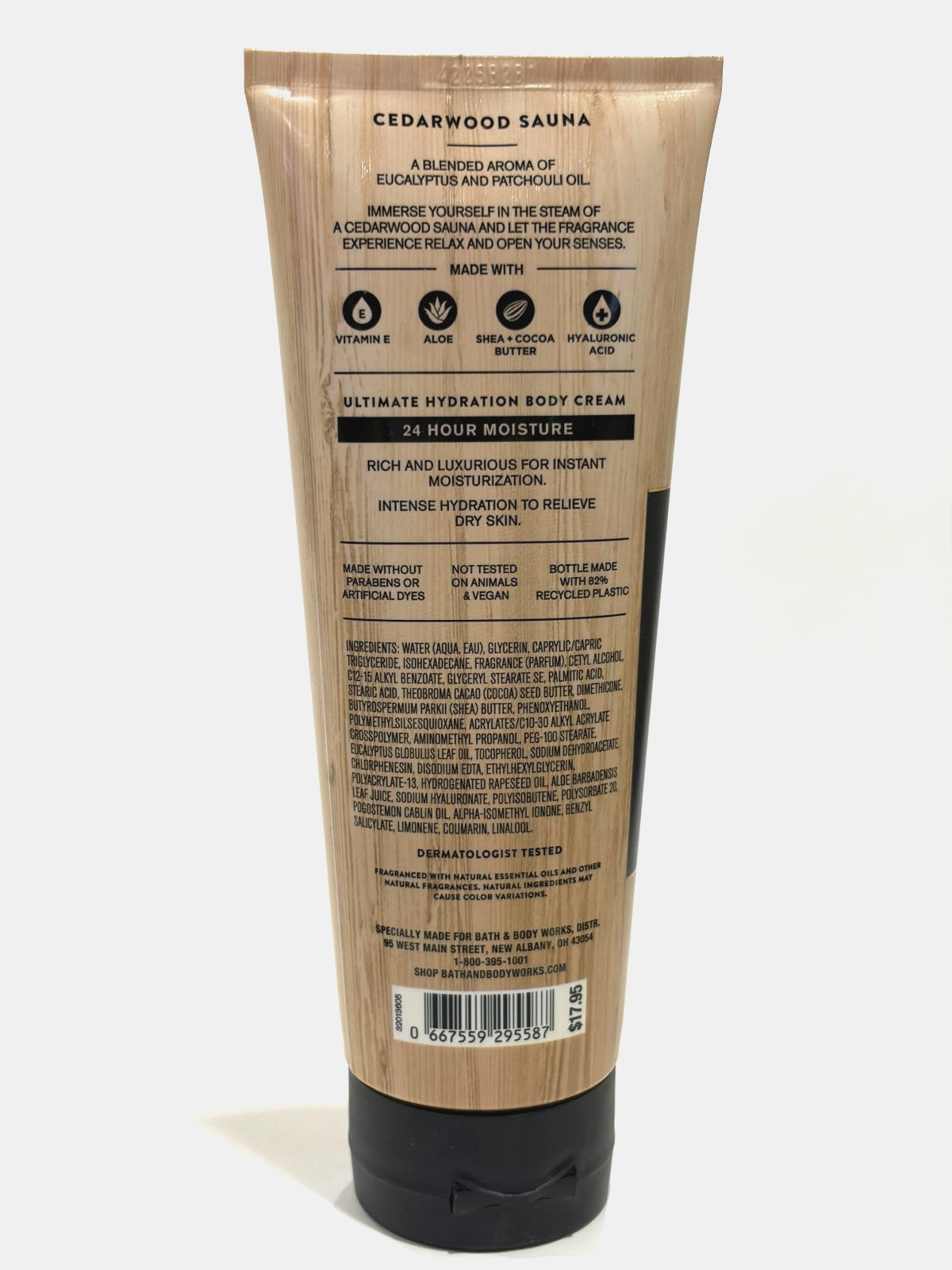 Aroma Cedarwood Sauna Body Cream 8 oz, 2-Pack