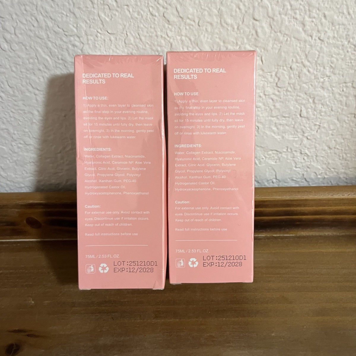 Collagen Night Wrapping Mask Skincare Set - 2 Pack