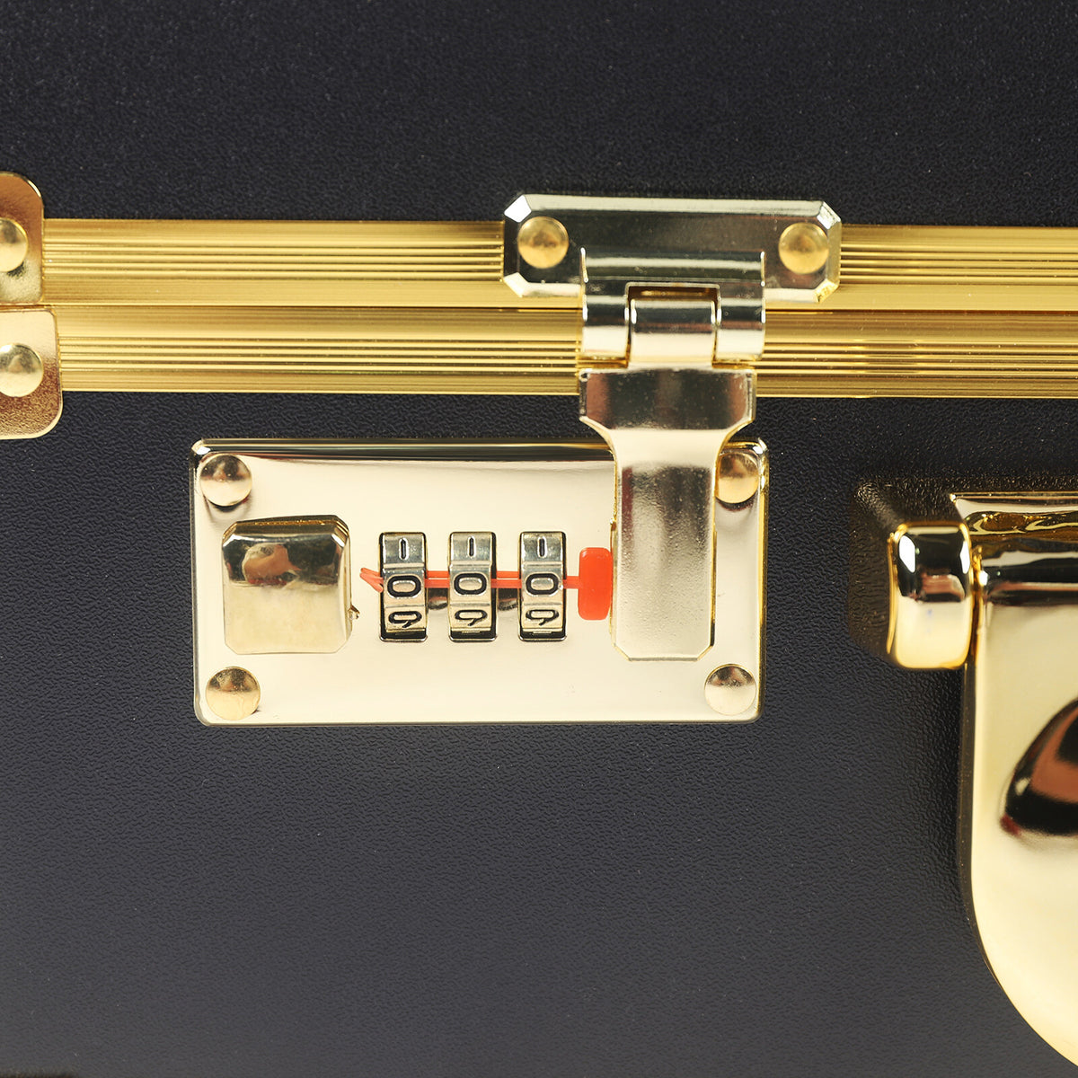 Professional Gold Barber Salon Tool Storage Travel Carry Case