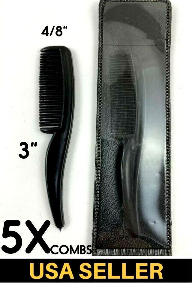 Mustache & Eyebrow Comb Set - 3 Inch Tiny Grooming Comb 5-Pack