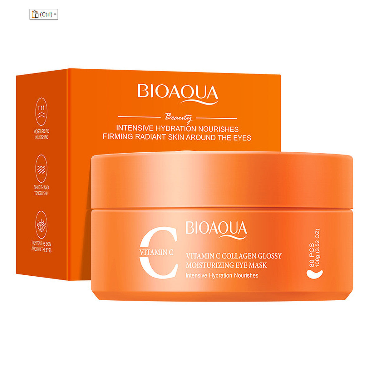 Hyaluronic Acid Retinol Vitamin C Eye Mask Set - 80 Pcs, 100g Moisturizing Under-Eye Care