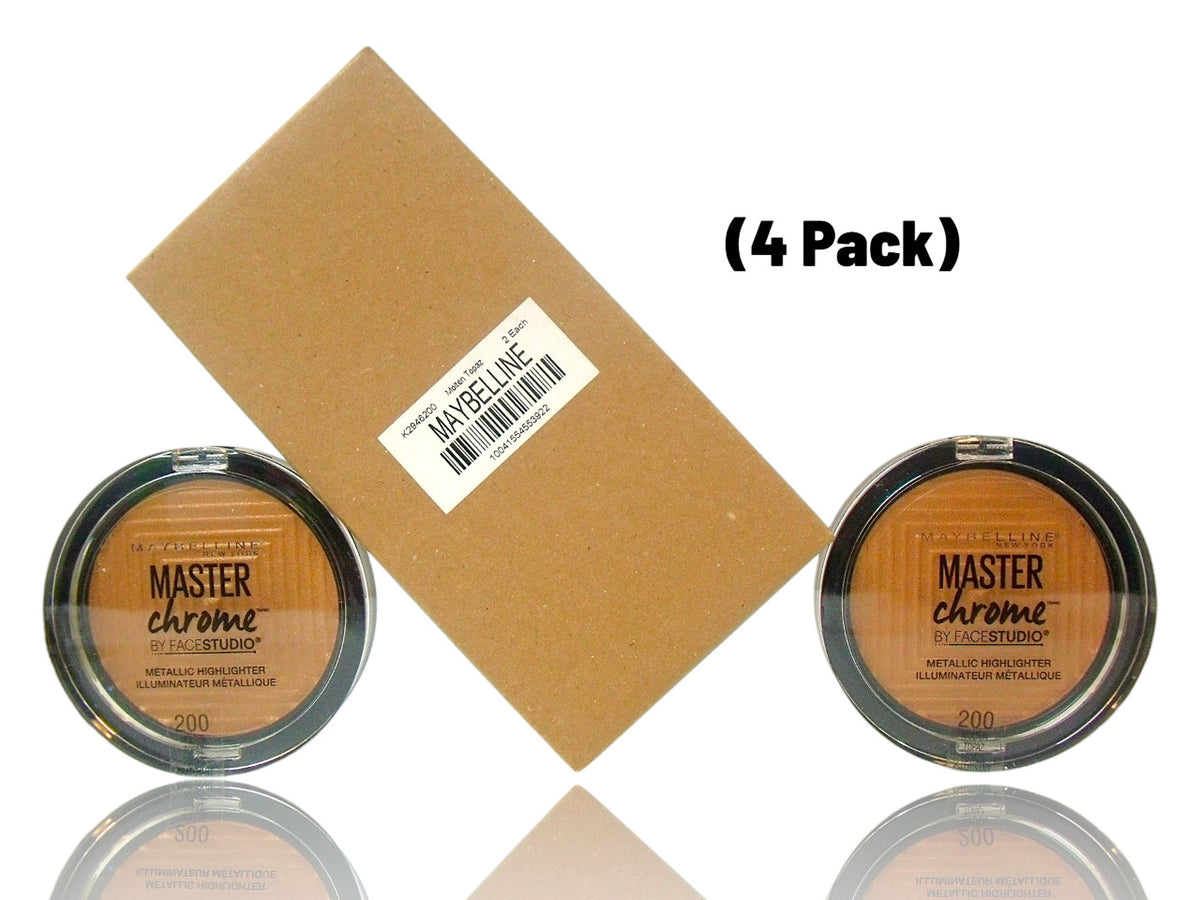 4-Pack Metallic Highlighters - Maybelline Master Chrome Molten Topaz