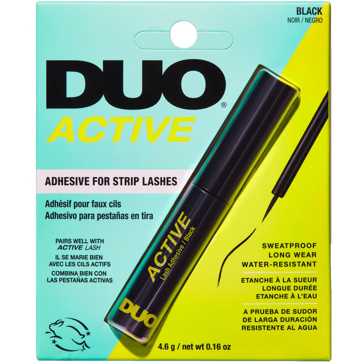 Long-Lasting Black Eyelash Adhesive for Strip Lashes - Active Wear, Waterproof