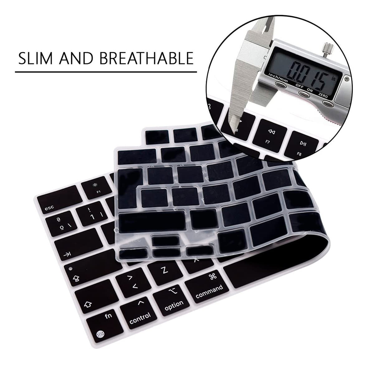Spanish Keyboard Cover for MacBook 13-16 Inch - Waterproof Silicone Skin