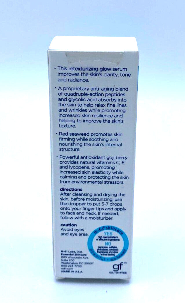 JetGlow Neuropeptide Anti-Aging Serum - Brightening, Wrinkle-Reducing, Oil-Free - 1 oz