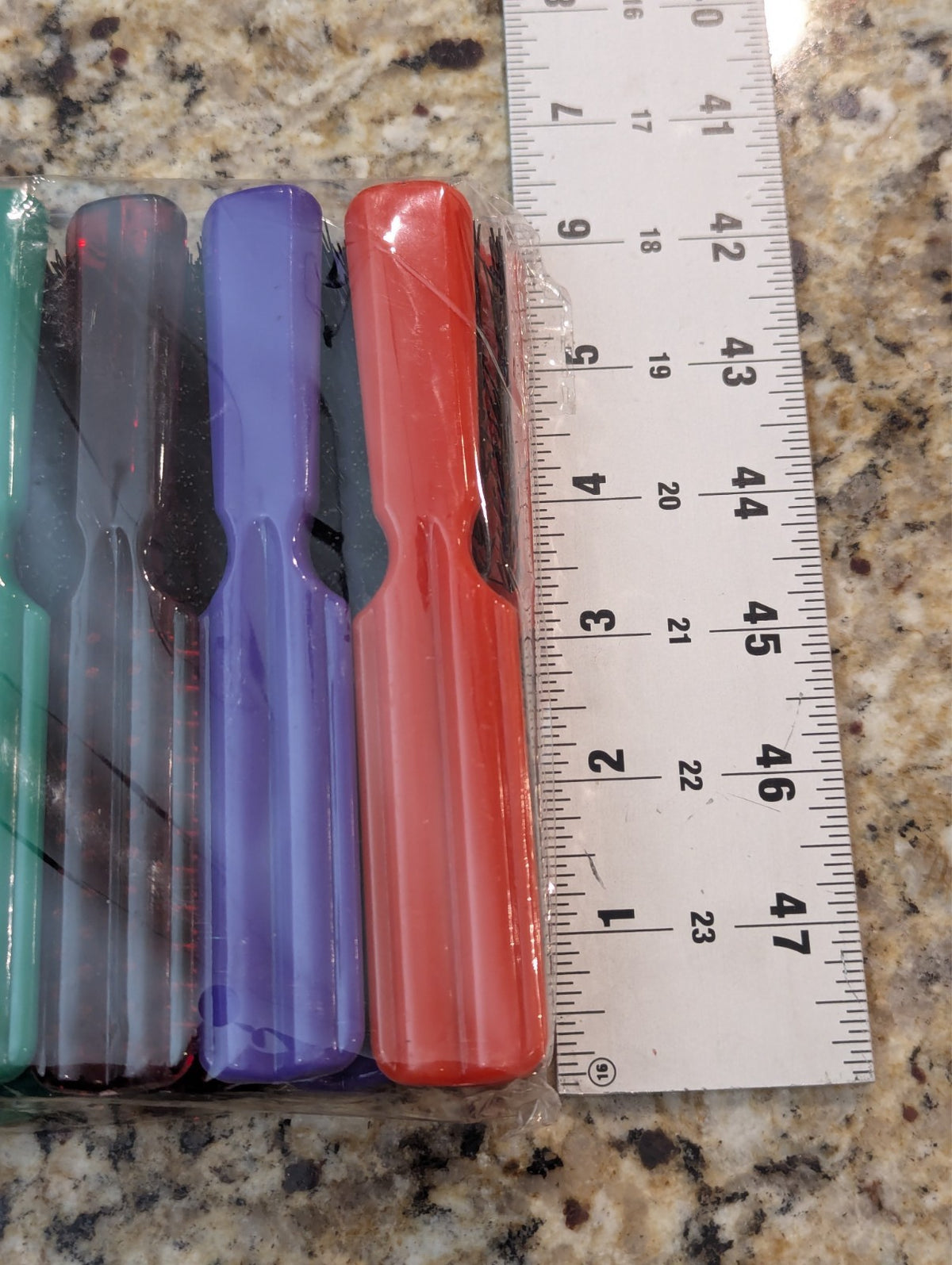 Eden 12 Pack Small Plastic Assorted 6" Hair Brushes #CL70M