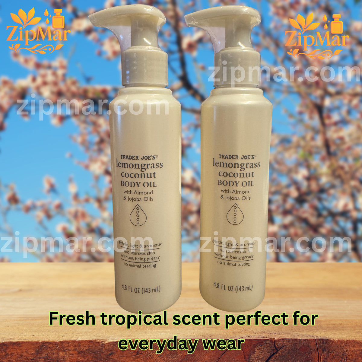 Lemongrass Coconut Body Oil - 2 Pack, 4.8 fl oz Each