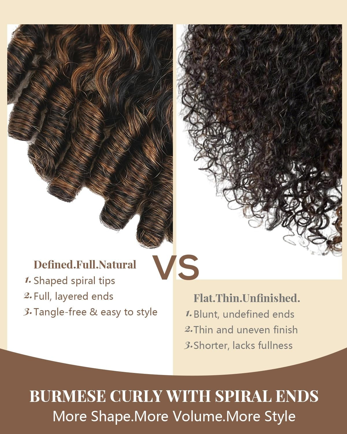 Burmese Curly Half Wig 26 Inch Ombre Auburn Human Hair Natural Look