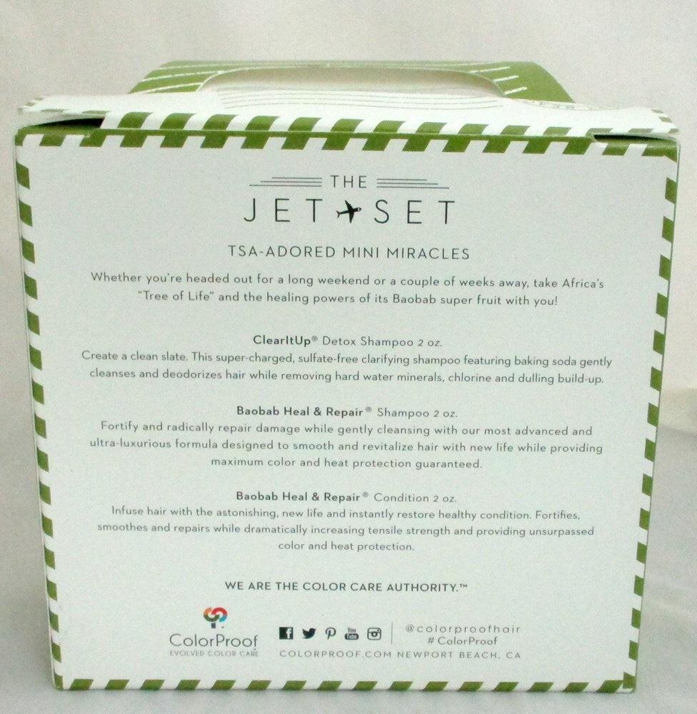 Travel Shampoo and Conditioner Set - Baobab & Detox Hair Care Kit