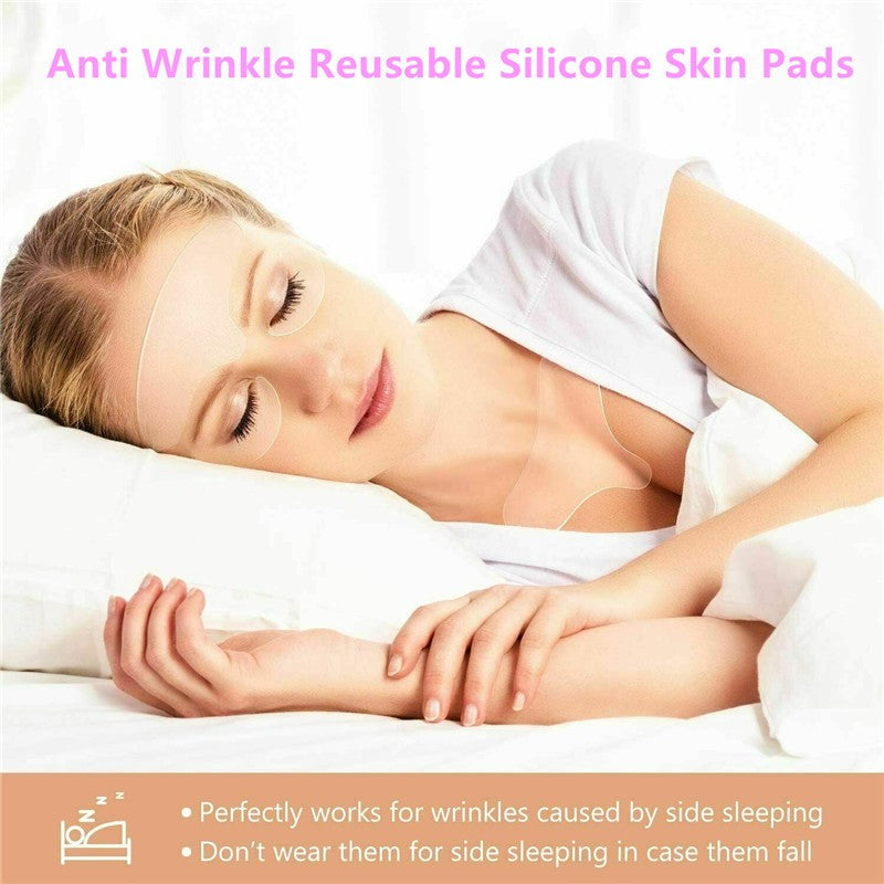 Reusable Silicone Facial Wrinkle Patches for Face Eye Forehead Neck Anti-Aging