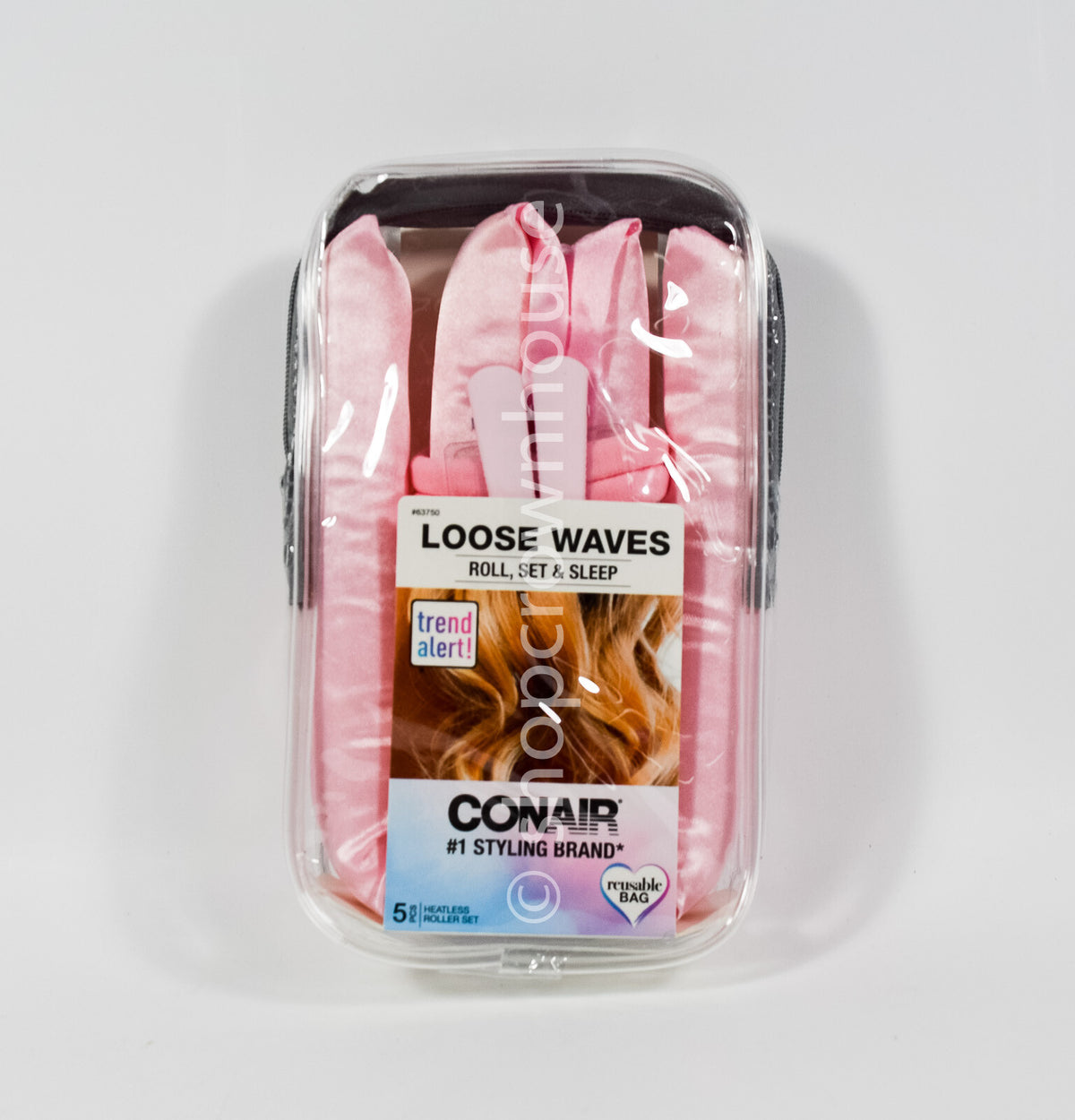 Heatless Wave Roll Set for Sleep - Soft 5-Piece Curlers for Loose Waves