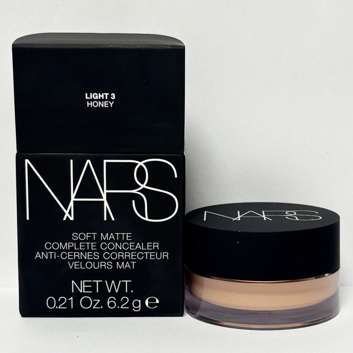 Full Size Matte Concealer Light 3 Honey - Oil-Free, Longwear, Waterproof
