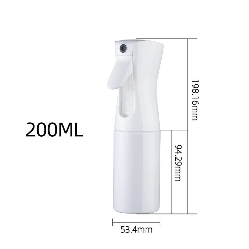 Professional Continuous Mist Spray Bottle 200ml for Hair, Plants & Salon Use