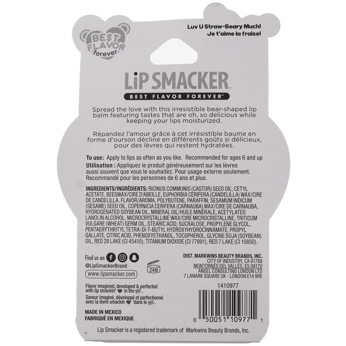 Lip Balm Set - 2 Pack Fruity Flavored Moisturizing Lip Care