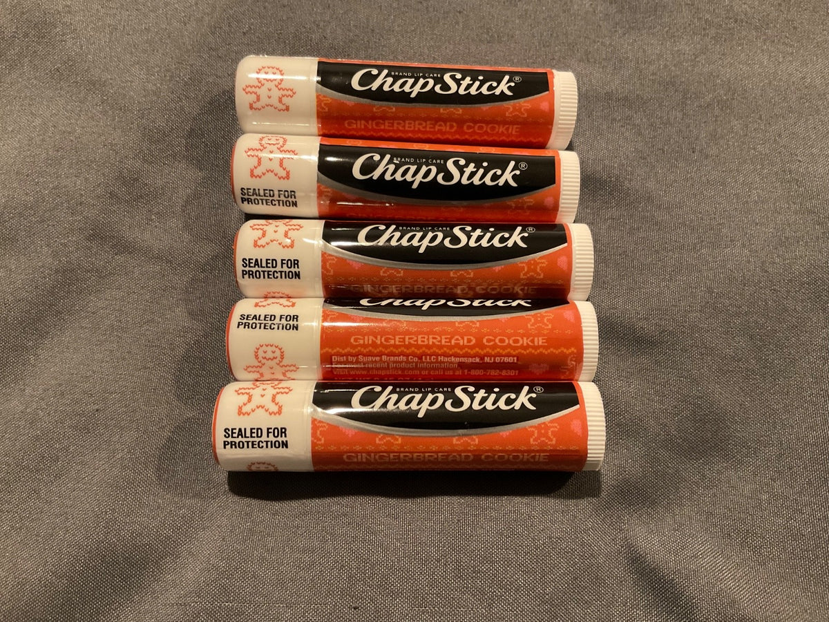 ChapStick Gingerbread Cookie Lip Balm Set - 5 Sealed Tubes 0.15 Oz Each