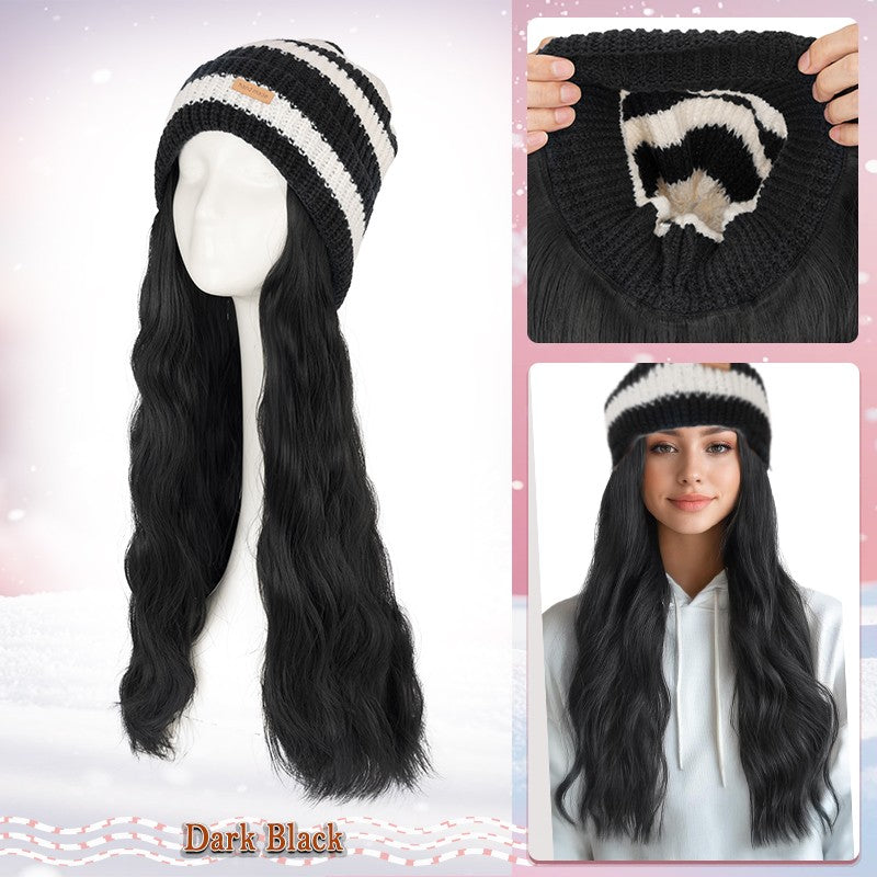 Adjustable Baseball Cap Wig with Hair Piece - Short Long Synthetic Hair