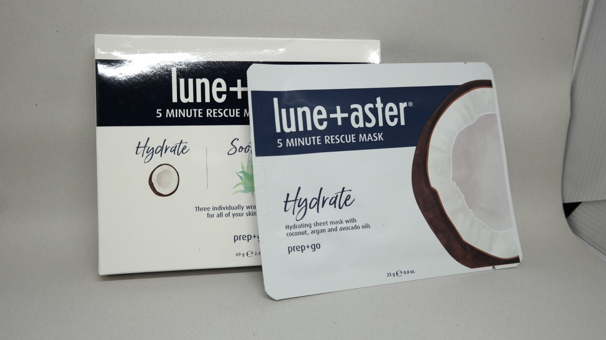 Lune+Aster 5 Minute Rescue Mask Assortment - Hydrate Soothe Detox