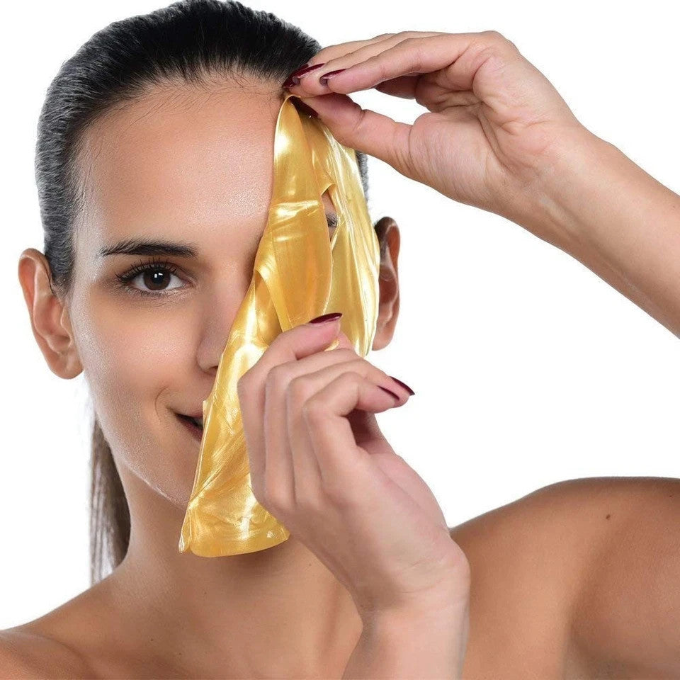 Gold Collagen Face Mask – 10 Pack Anti-Aging Hydrating