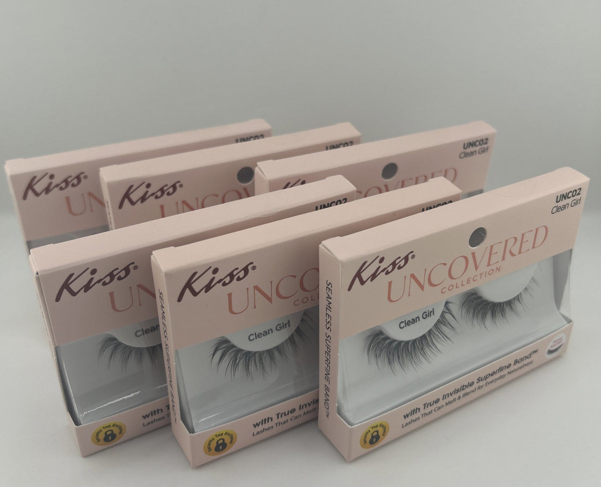 Eye Lash Set - Uncovered Collection 6 Pairs for Natural Look