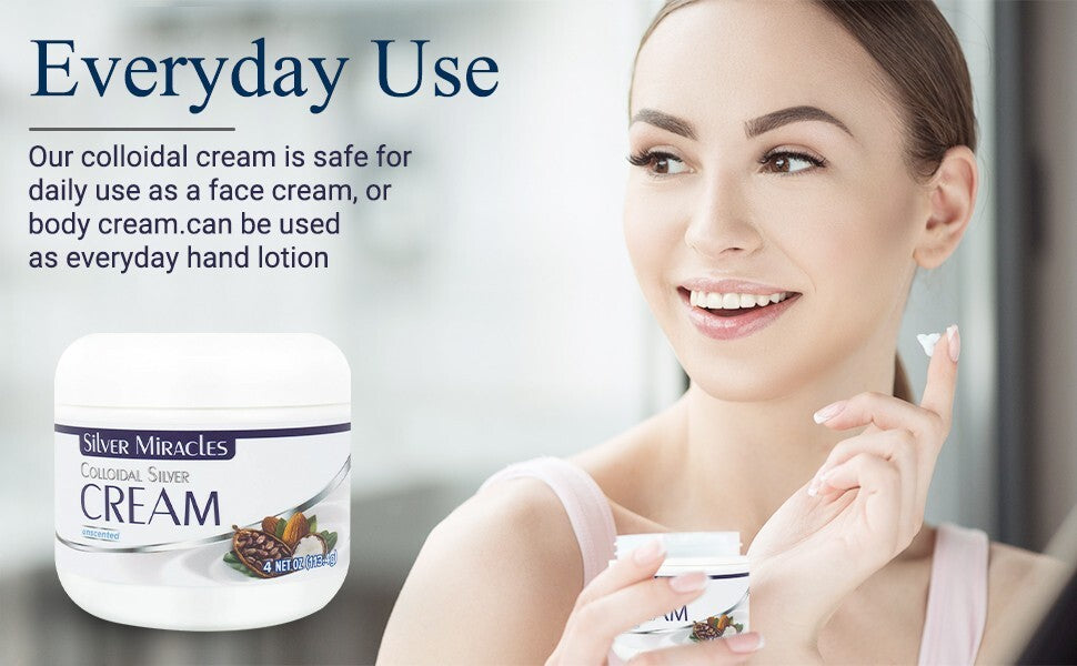Colloidal Silver Cream – Shea Butter & Cocoa Butter Moisturizer
