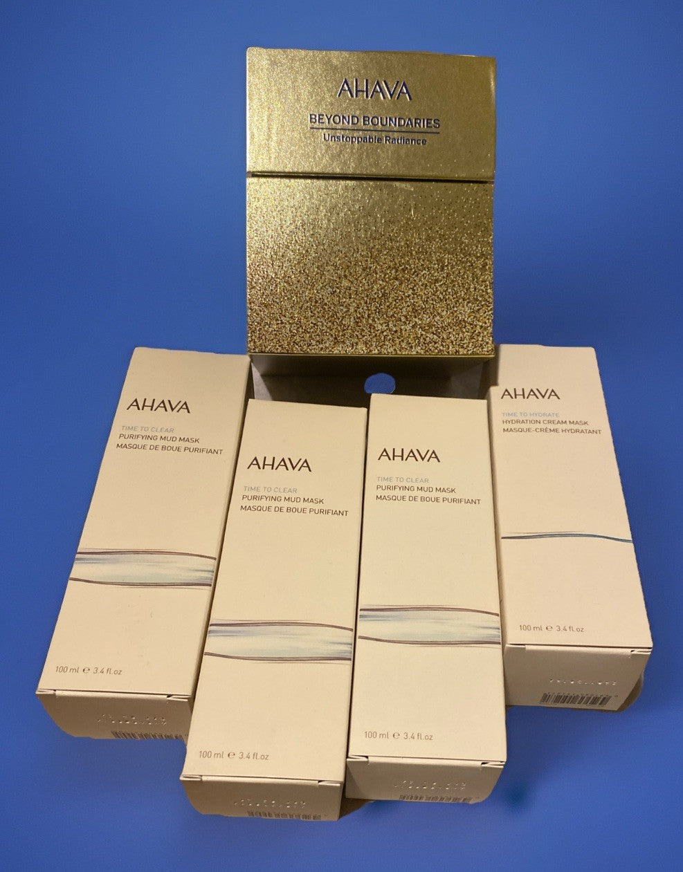 AHAVA TIME TO CLEAR MASK BUNDLE 3PURIFYING MUD&1 HYDRATION CREAM