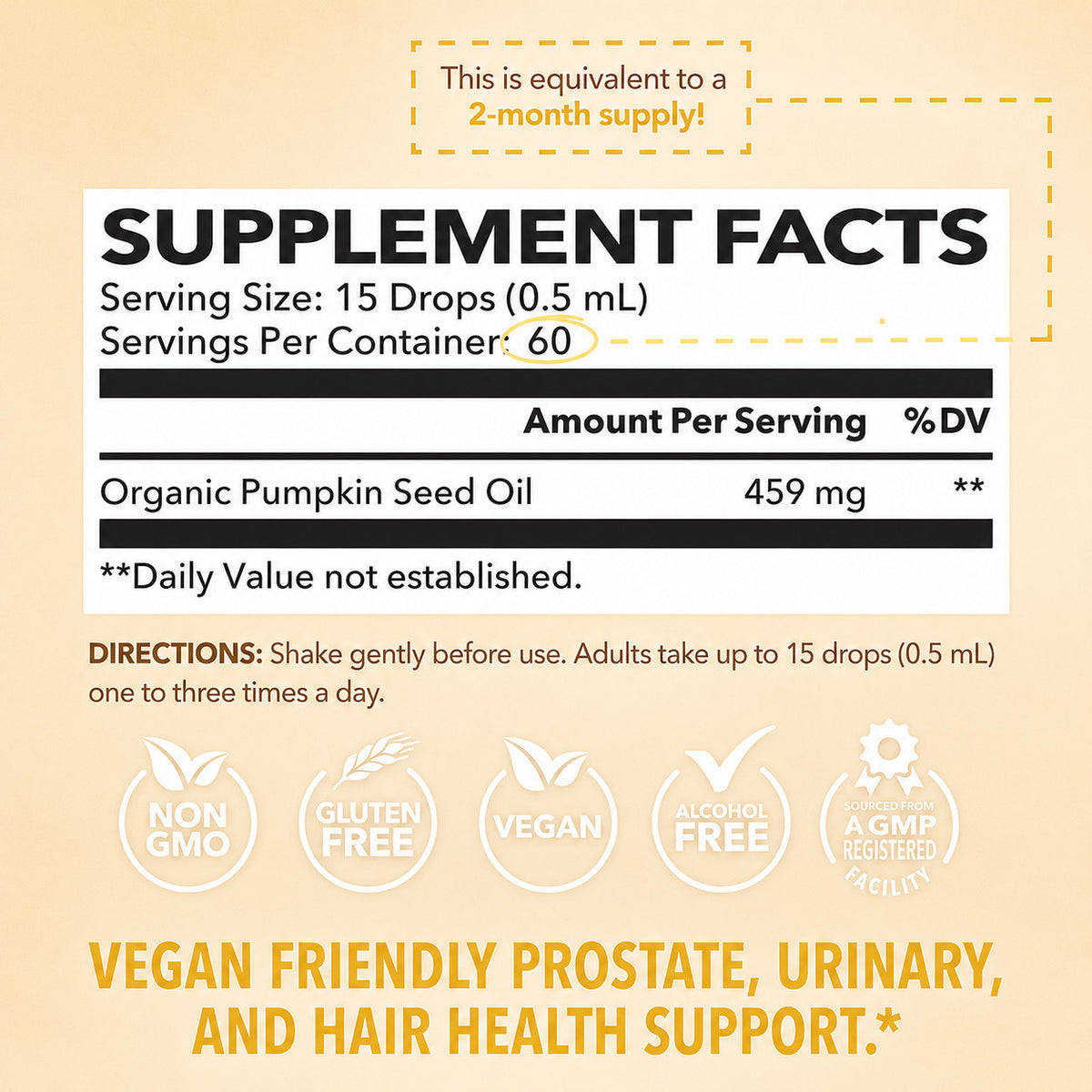 Pumpkin Seed Oil Pure Organic Carrier Oil