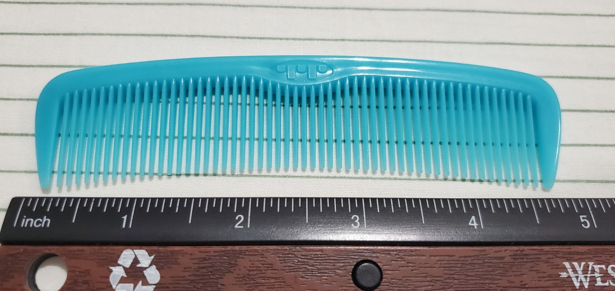 Vintage Tip Top Unbreakable Blue Hair Comb Set - 5 Inch, Pack of 6