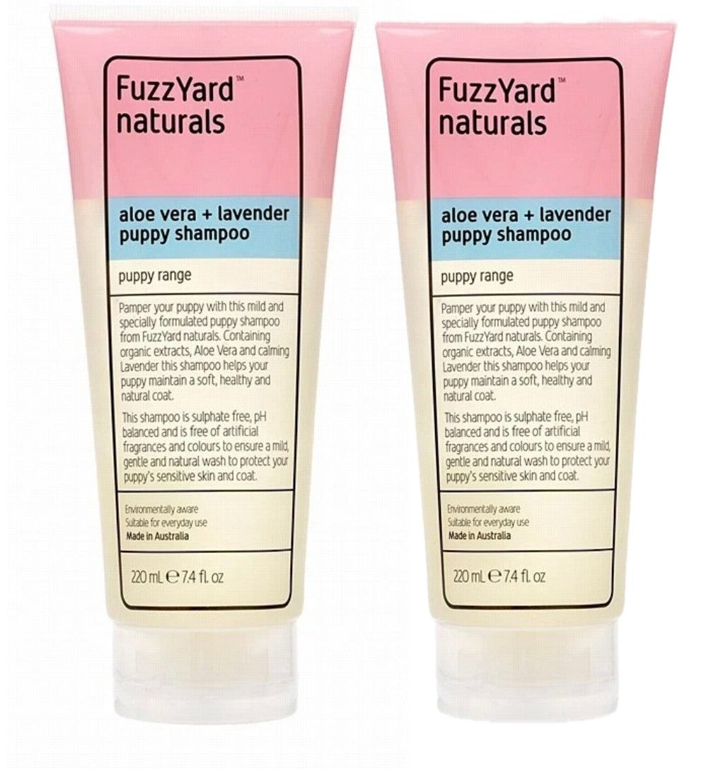 2 Pack Puppy Shampoo with Aloe Vera & Lavender – Gentle, Hypoallergenic, pH Balanced