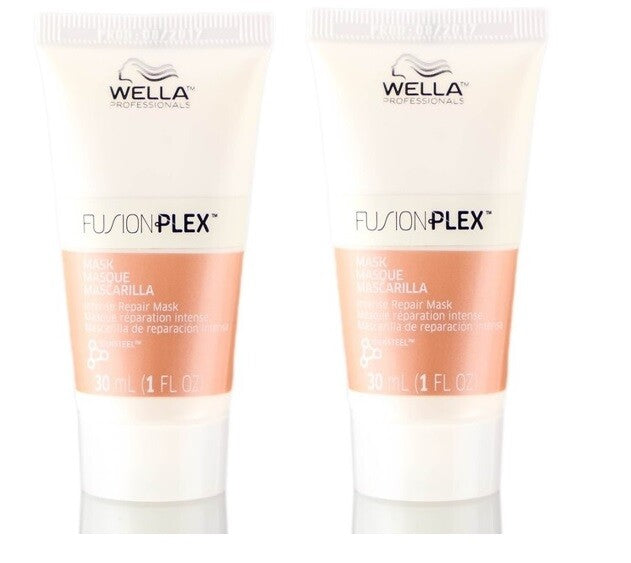 Wella Fusion Plex Intense Repair Hair Mask Duo 1oz Travel Size - New
