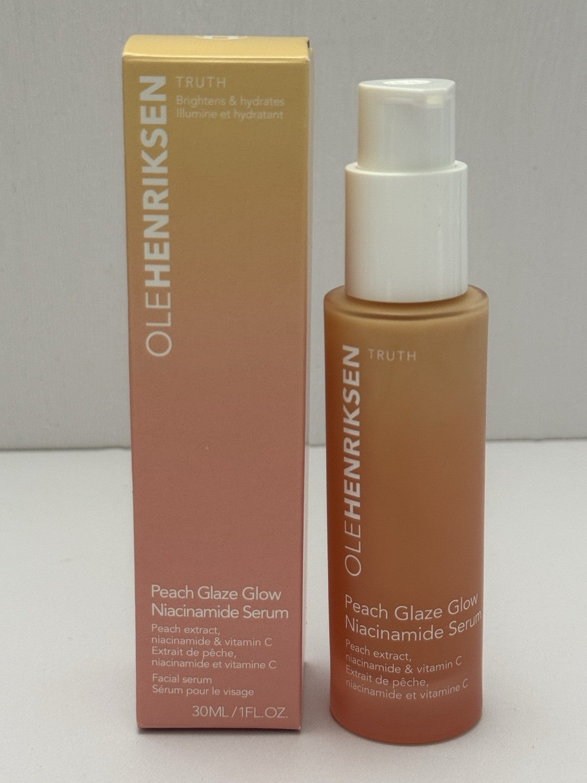 Peach Glaze Lip and Skin Care Set - Cleanser Serum Mist Lip Balm 4pc