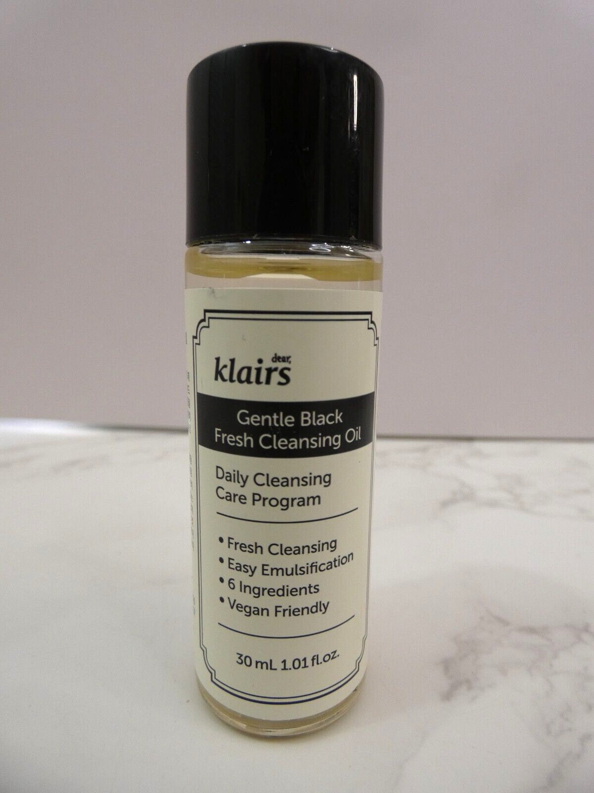 Travel Cleansing Oil 30ml - Gentle Black Fresh Facial Oil for Skin