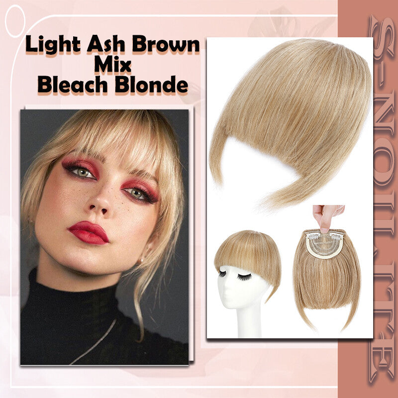 French Style Clip-In Bangs Hair Extensions - 11 Inches Natural Look