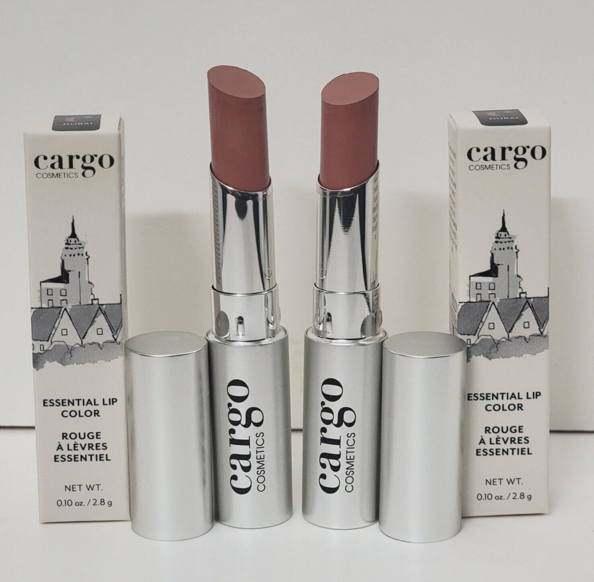 Cargo Cosmetics Essential Lip Color Set - 2 Shades, Hydrating Lipstick