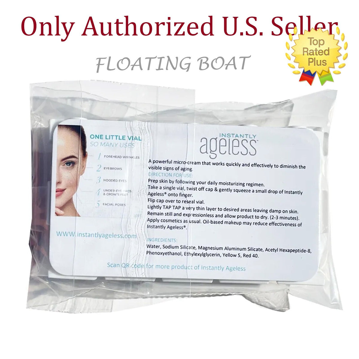 Instantly Ageless Face Lift Vials - Instant Wrinkle & Pore Reduction
