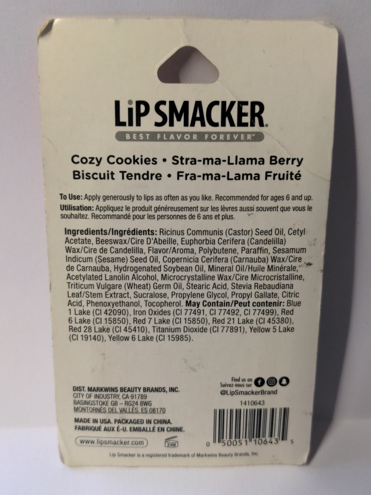 Lip Balm Set - Carved Llama Berry Flavors, Lot of 2, Best Flavor Forever