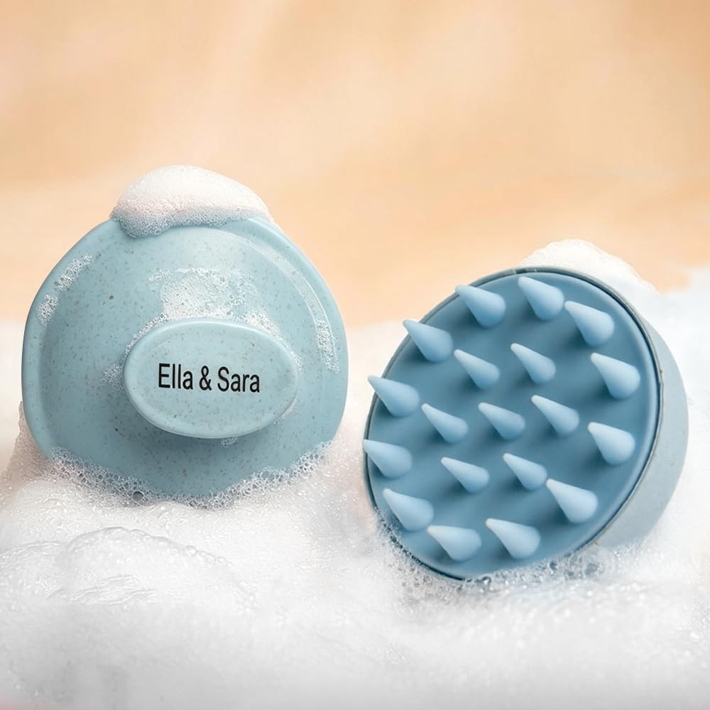 Scalp Massager Exfoliator Brush Set for Hair Care and Stimulating Blood Flow