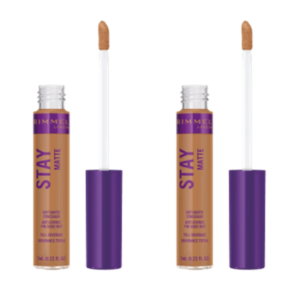 Concealer Pack of 2 - Rimmel Stay Matte Bronze 360, Long-Lasting Face Makeup