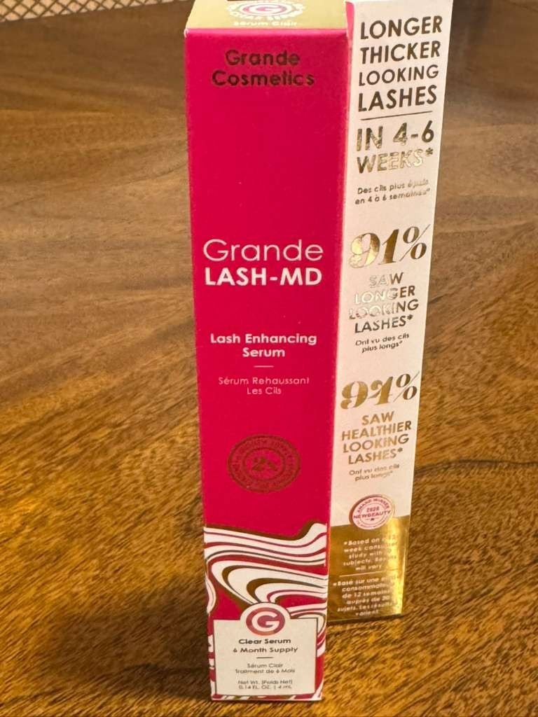 Grande Lash-MD Lash Enhancing Serum 4ML - 6 Month Supply, Eyelash Growth Serum
