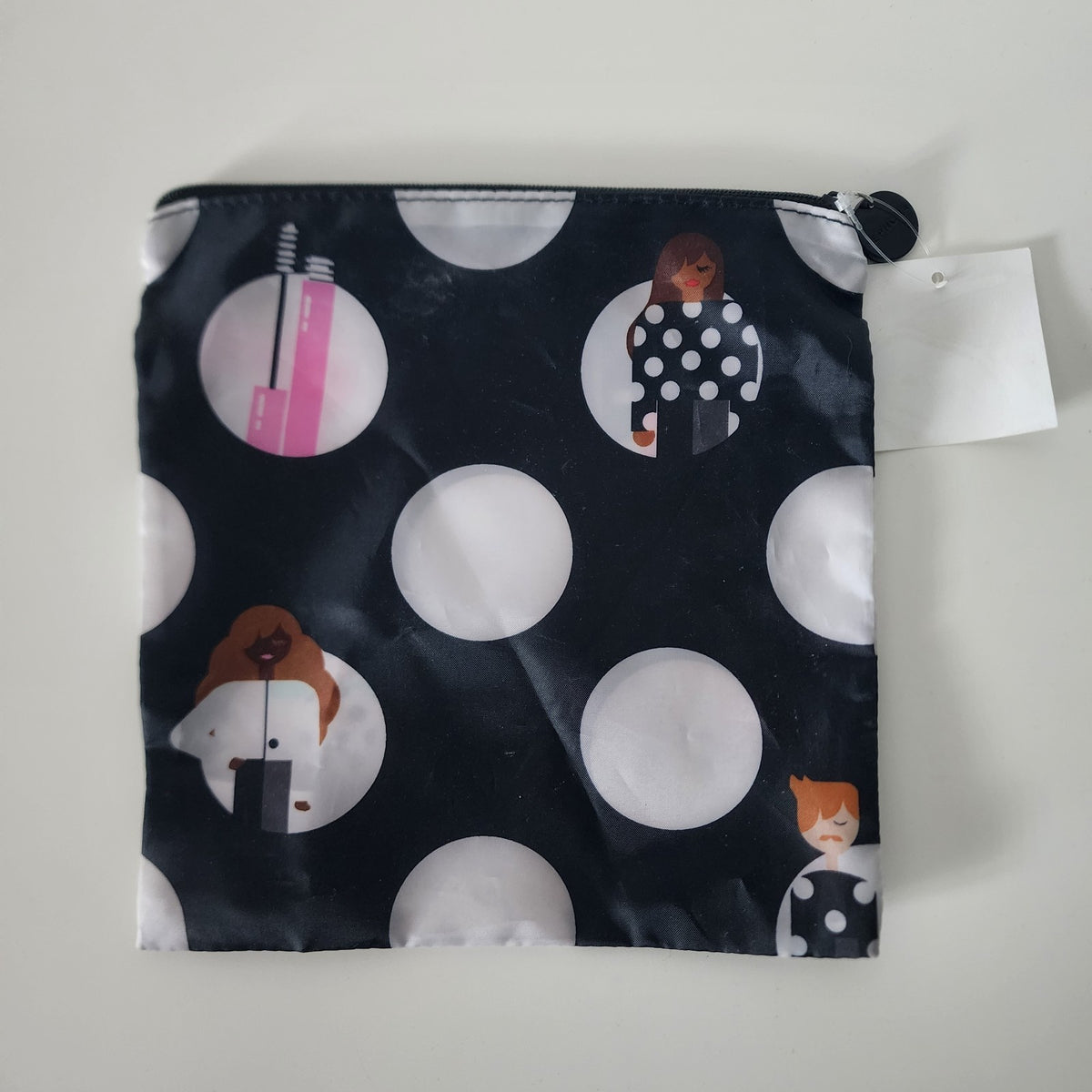 Sephora Recycled Water Bottle Cosmetic Bag 7.5 x 8 Inches