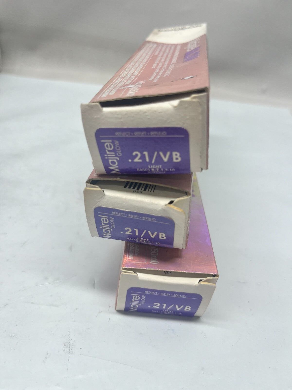 Hair Color .21/VB Light - Lot of 3, Damaged Box