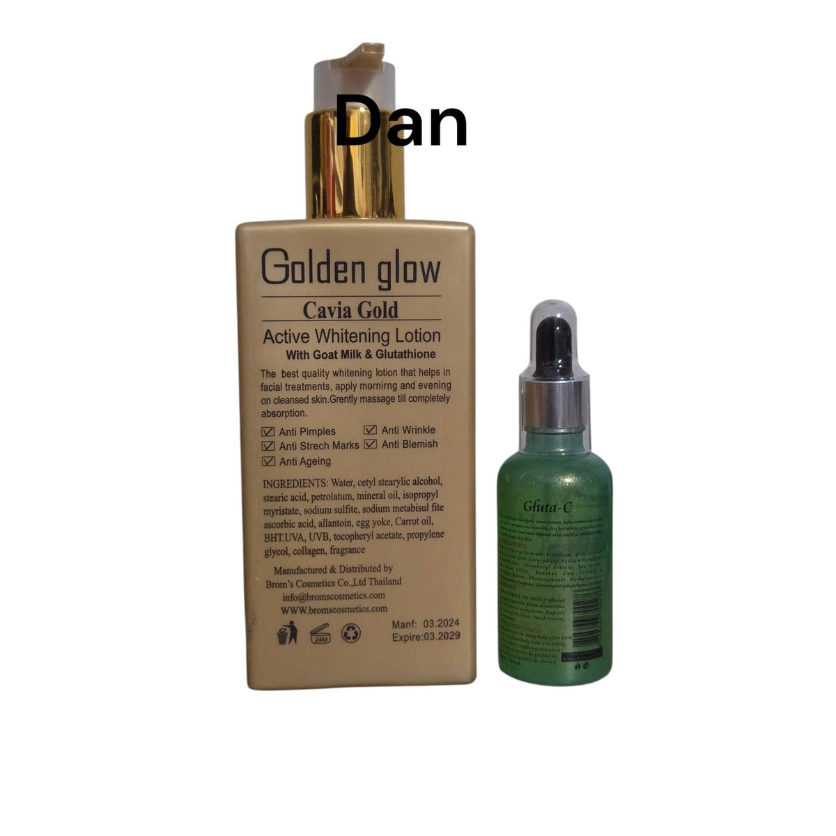Golden Glow Caviar Gold Brightening SPF 55 Repair Lotion & Serum