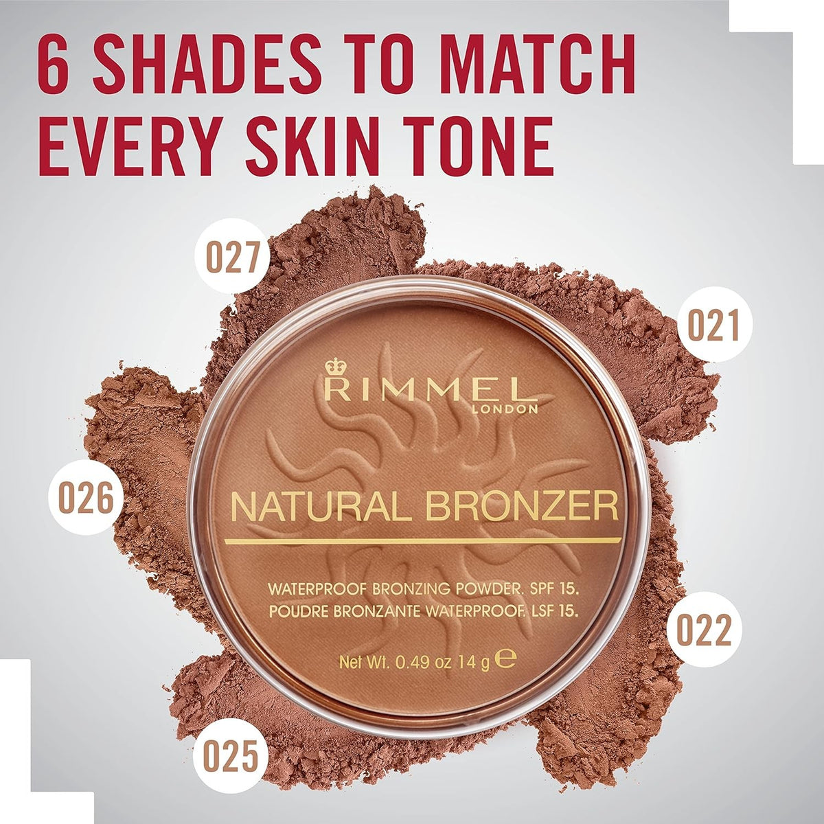 Bronzer Matte Finish Sun Light - Natural Look Makeup Powder 0.49oz