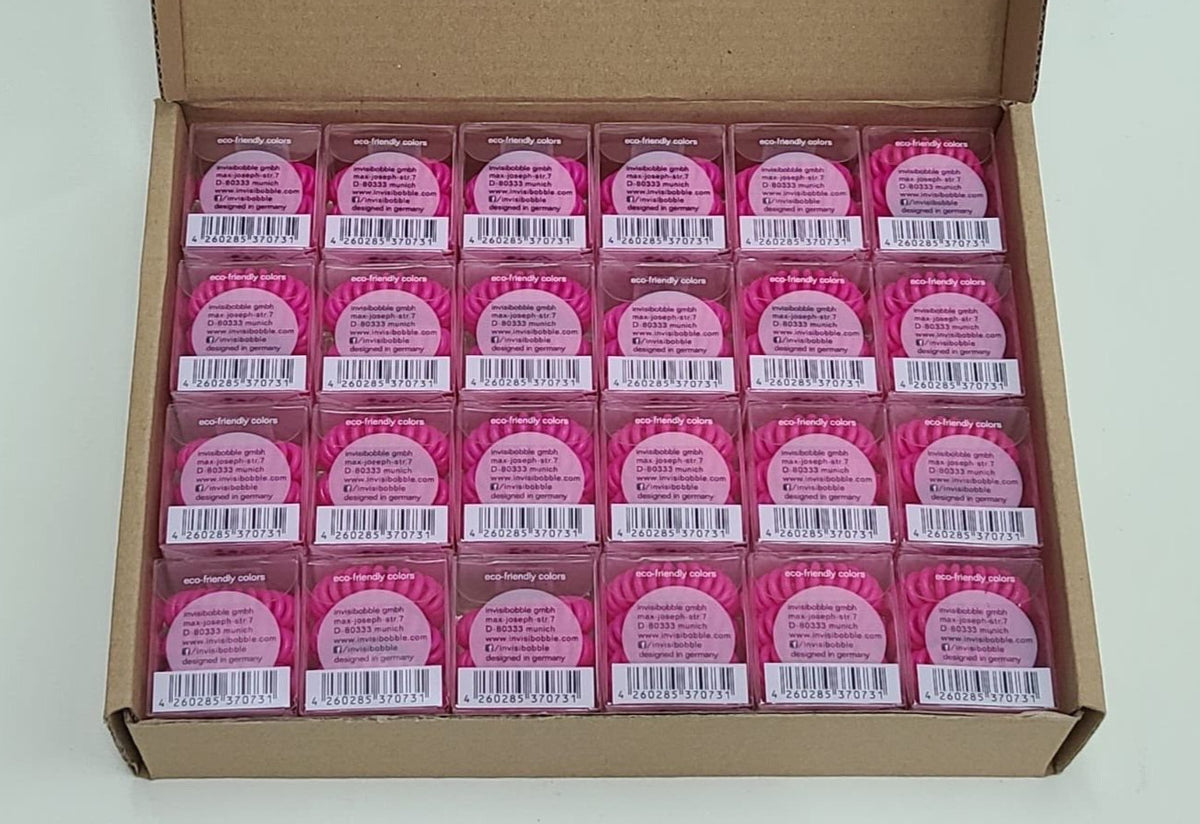 Invisi Bobble The Traceless Hair Ring Box 24 Candy Pink