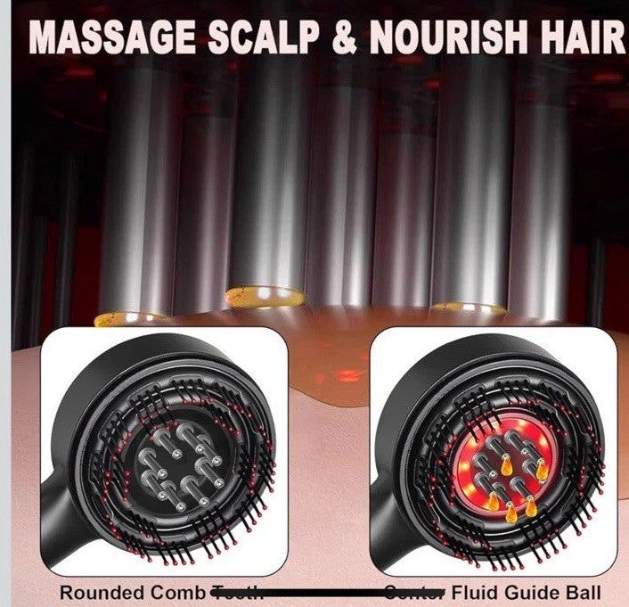 Laser Therapy Hair Growth Comb Oil Applicator Electric Scalp Massager