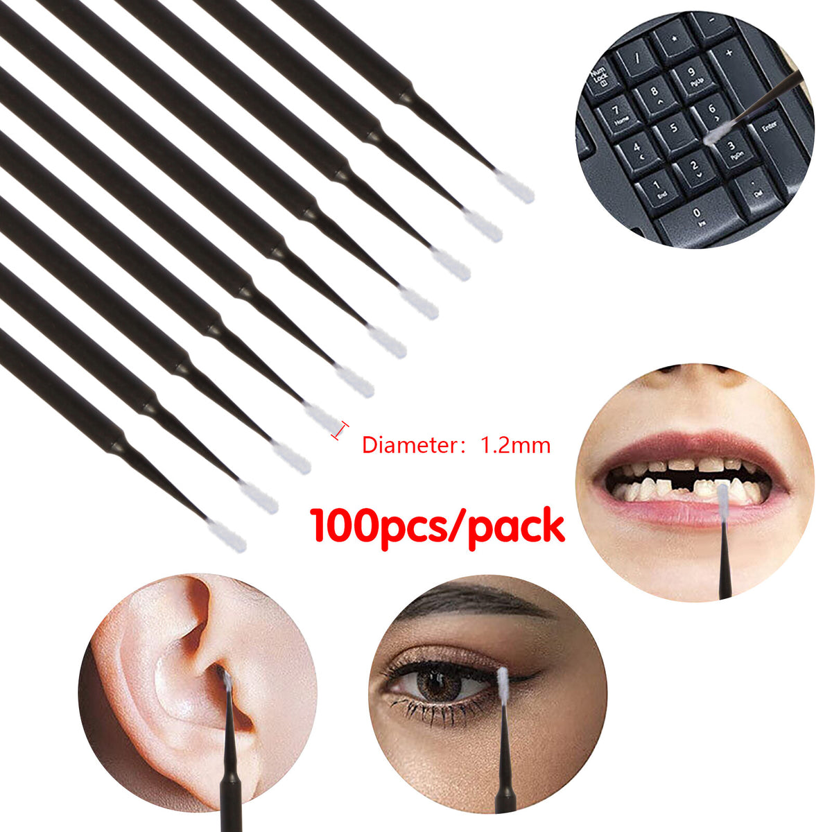 Micro Brush Applicators Dental Microbrush Set for Precision Application